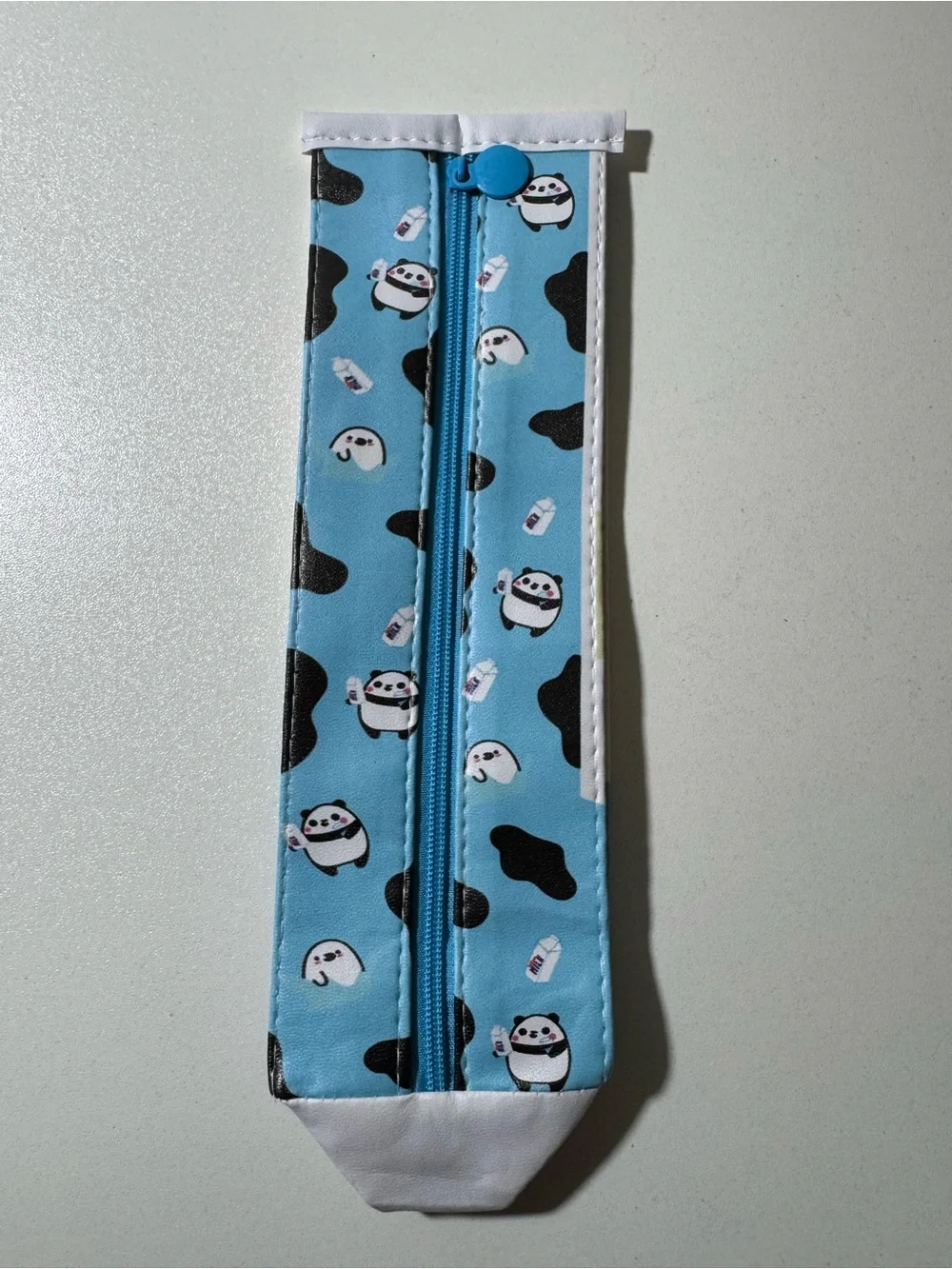 Milk Blue Kids Pencil Case - Cute Cartoon Design